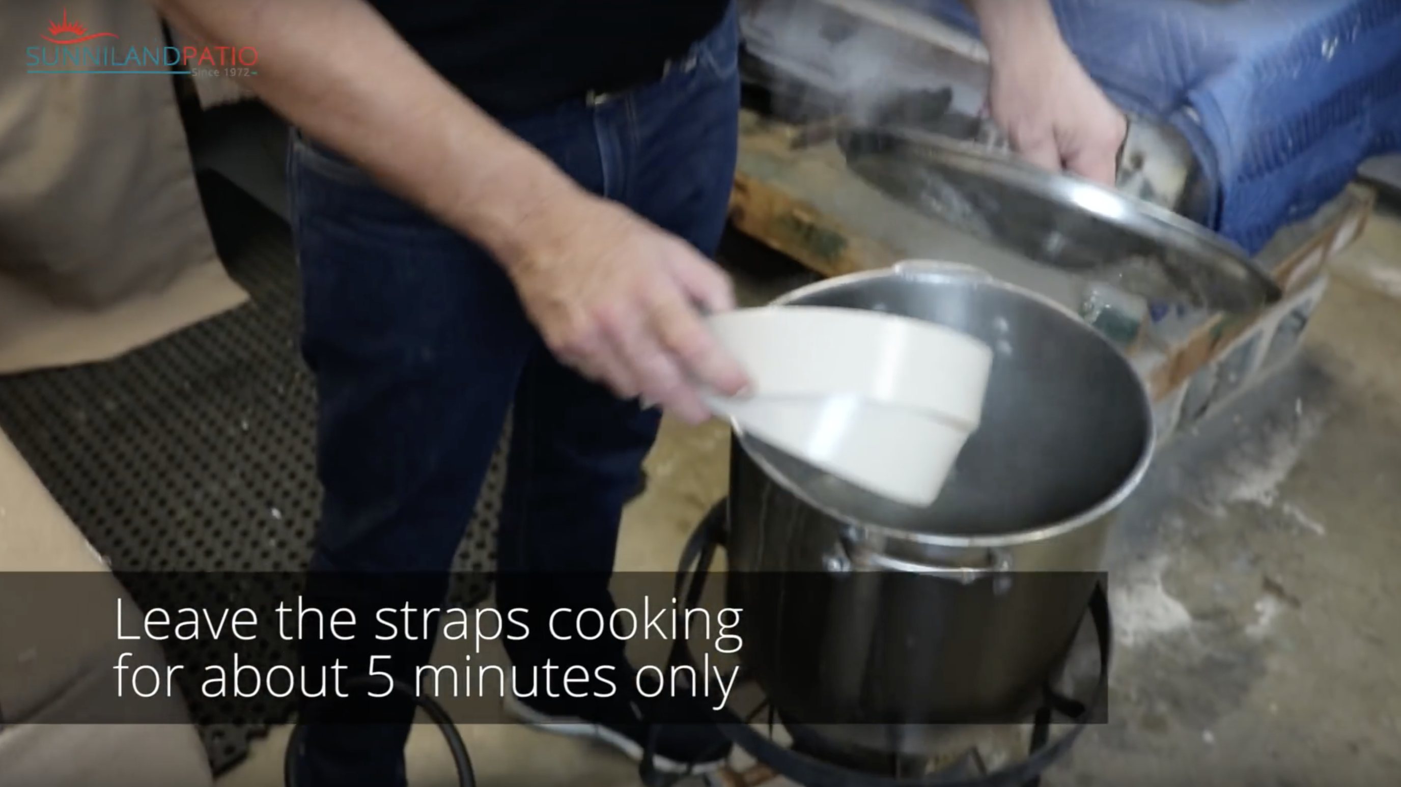 How to Install Double Wrap Vinyl Strapping on Patio Chairs or Chaise L